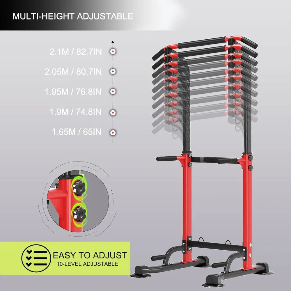 Power Tower Pull Up Bar And Dip Station Space Saving