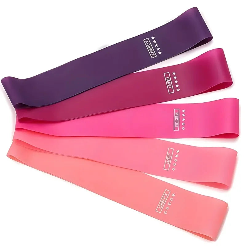 Resistance Band Set 5 Piece Latex Loop For Strength Training
