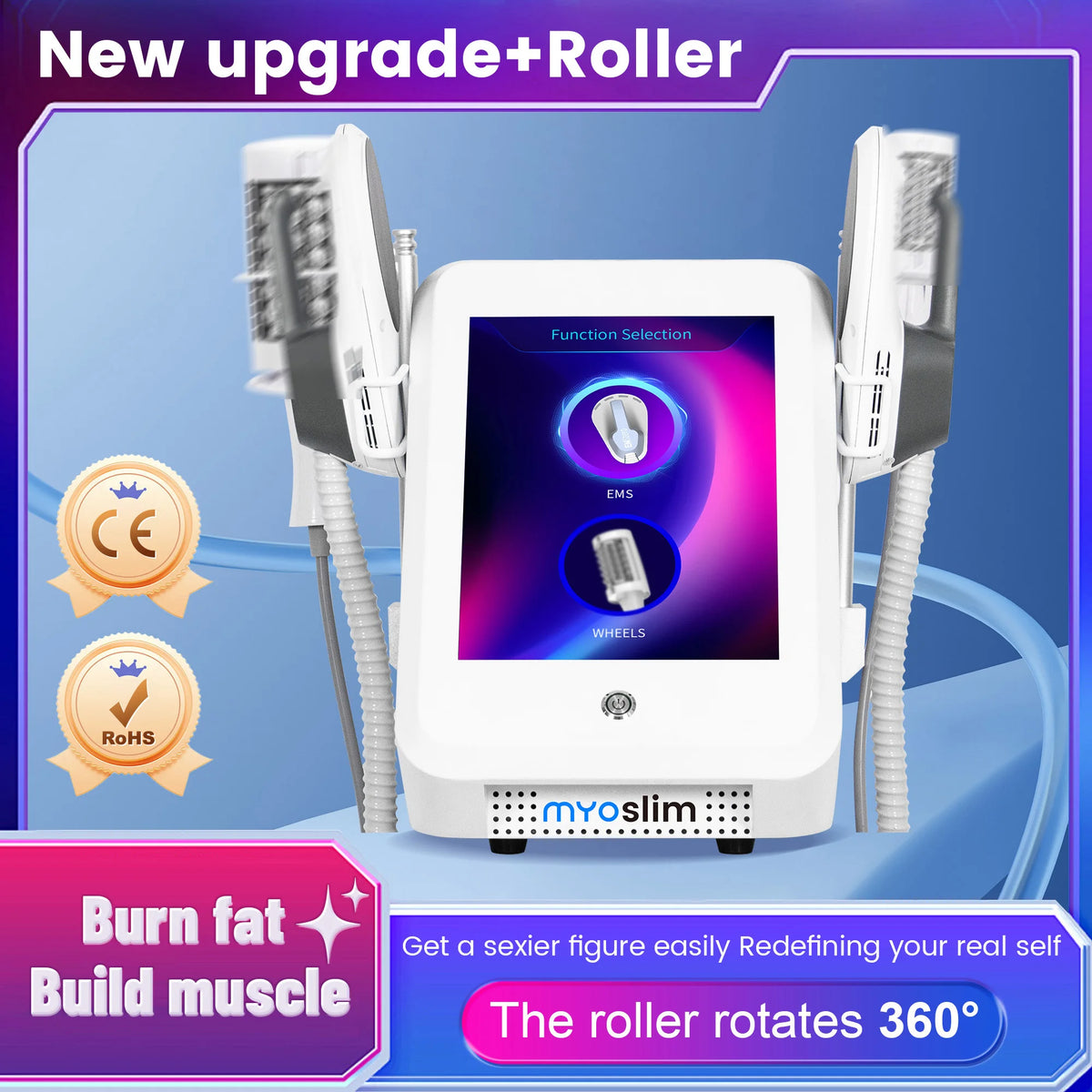 Myoslim Ems Vacuum Inner Ball Roller Body Contouring Massager