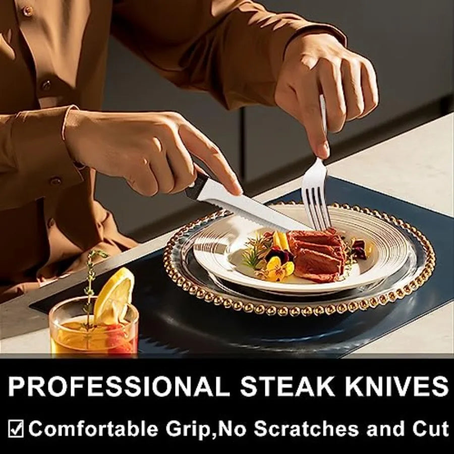 Stainless Steel Flatware Set For Eight With Organizer