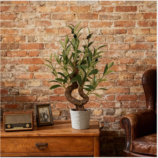 Artificial Olive Tree With Realistic Leaves For Indoor Outdoor Decor