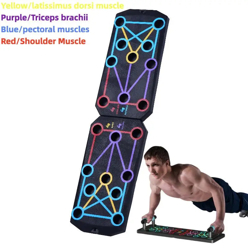 Multifunctional Push Up Board With 20 Holes For Home Gym