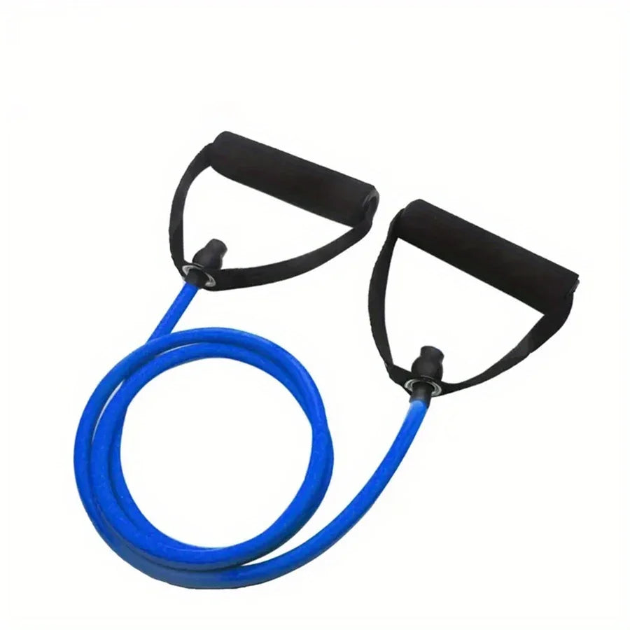 Home Gym Resistance Band Set With Four Levels, Comfort Grip Handles, Door Anchor And Carry Bag