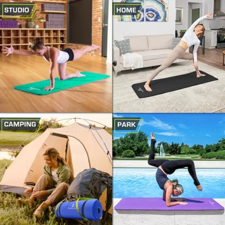 Extra Thick Yoga And Pilates Mat With Comfort Foam