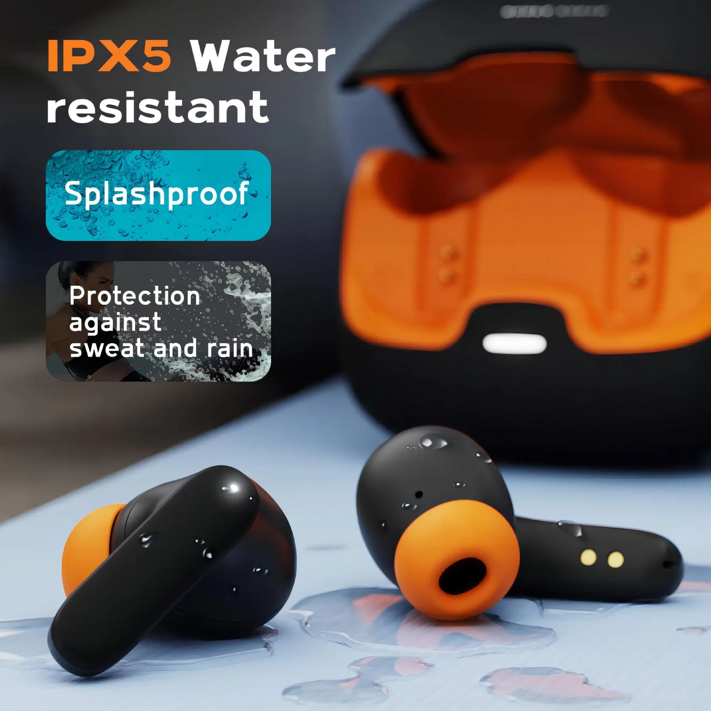 TWS Wireless Earphones With ENC Noise Cancellation And Dual Microphones