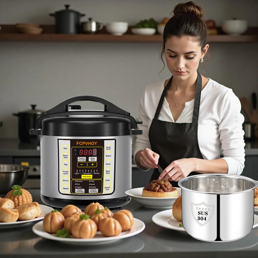 Electric Pressure Cooker 9 In 1 Stainless Steel 304 Liner