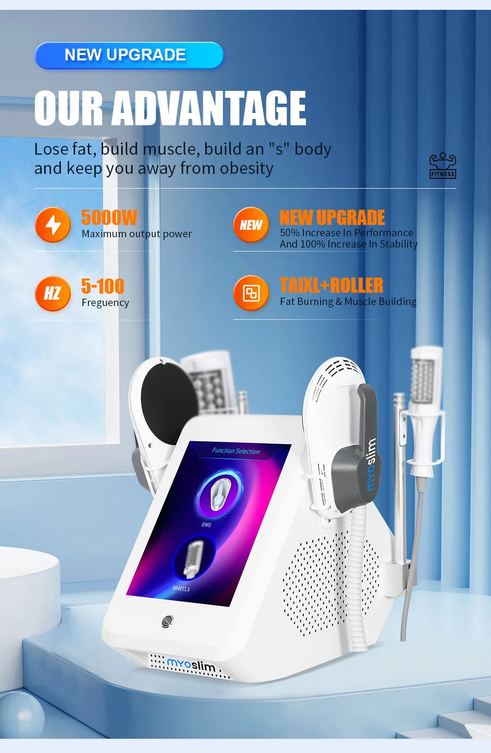 Myoslim Vacuum Inner Ball Roller Cellulite Massage Weight Loss Slimming