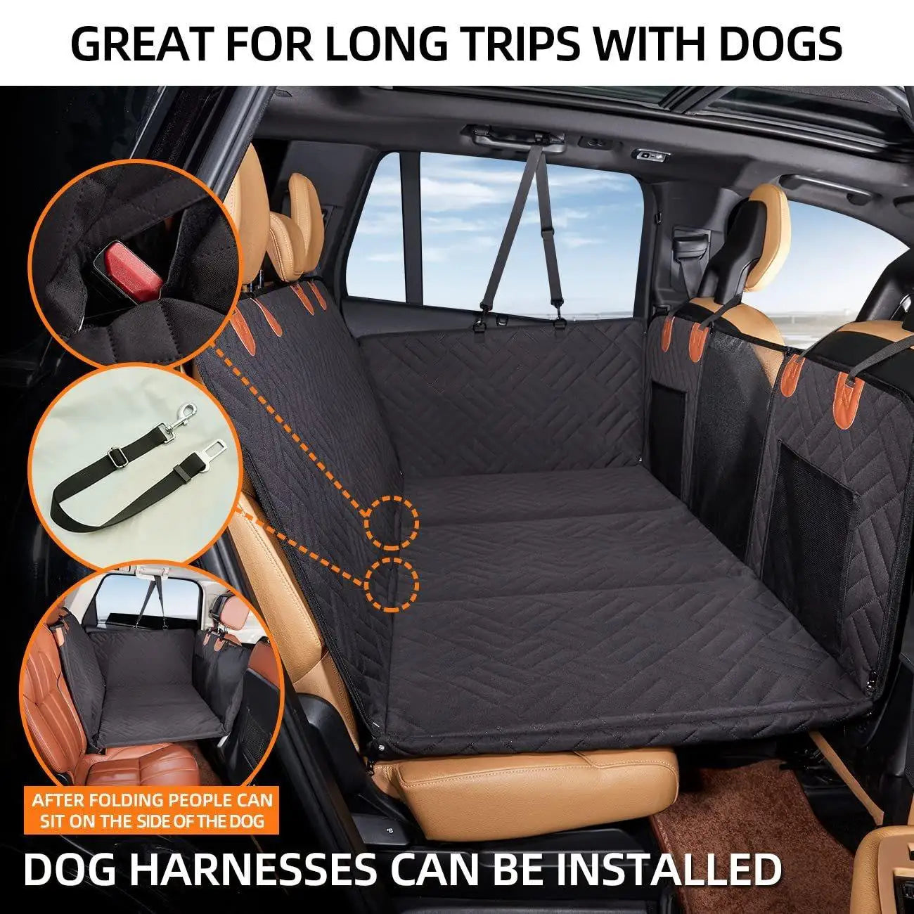 Dog Car Seat Cover Hammock For Pets Waterproof Nonslip