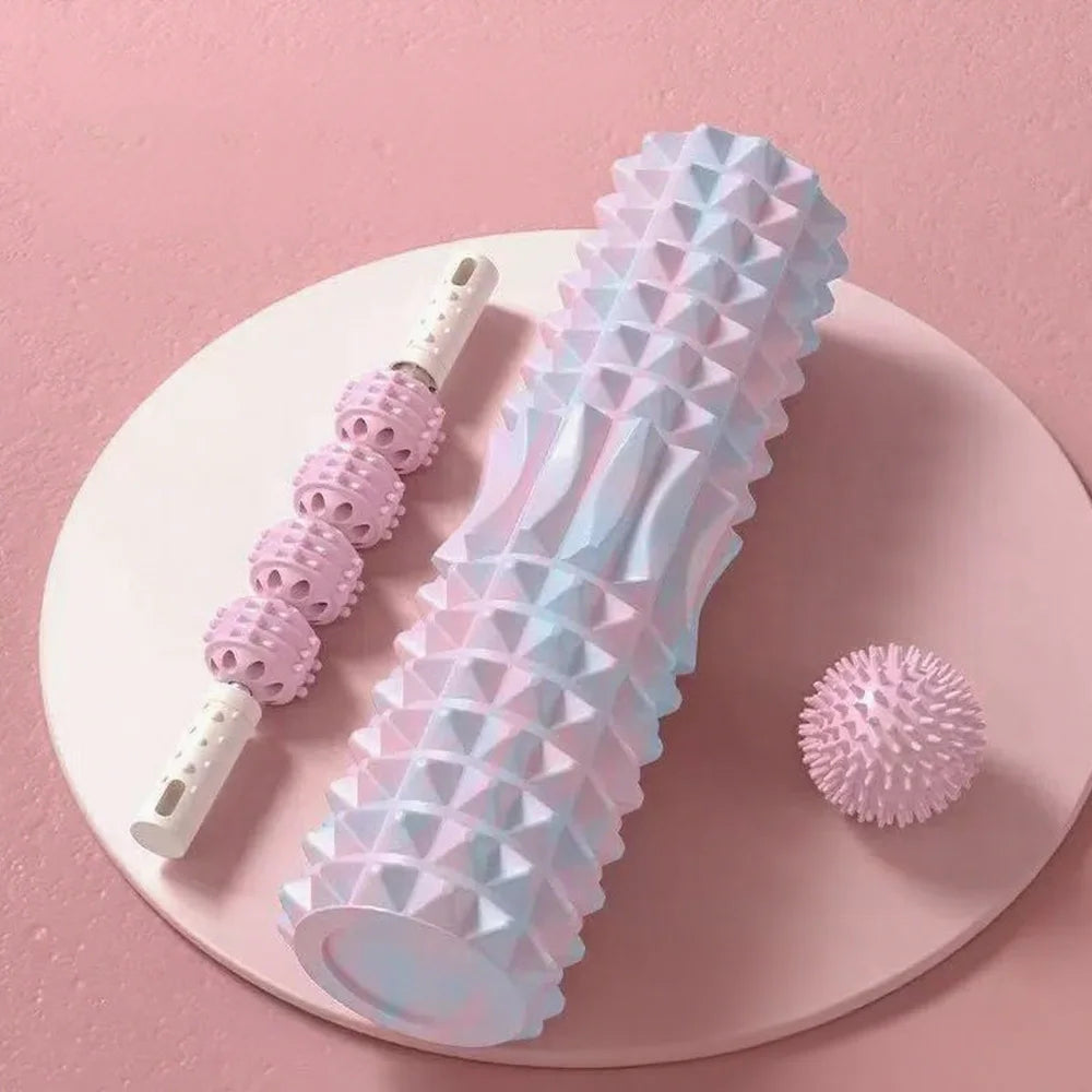 Three Piece Massage Set Massage Ball Roller and Foam Roller