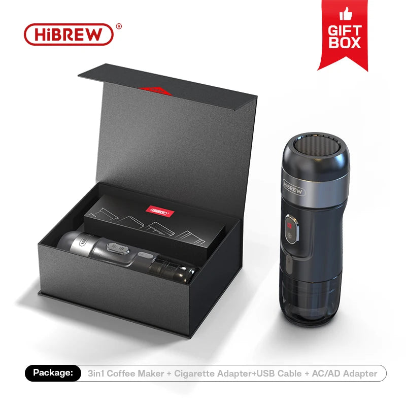 HiBREW Portable Espresso Coffee Machine For Car And Home 12V