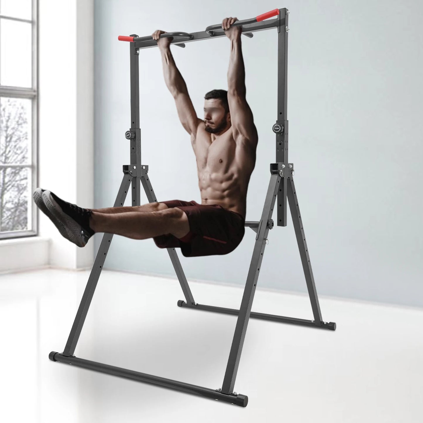 Pull Up Bar Dip Bar Power Tower Home Gym Equipment
