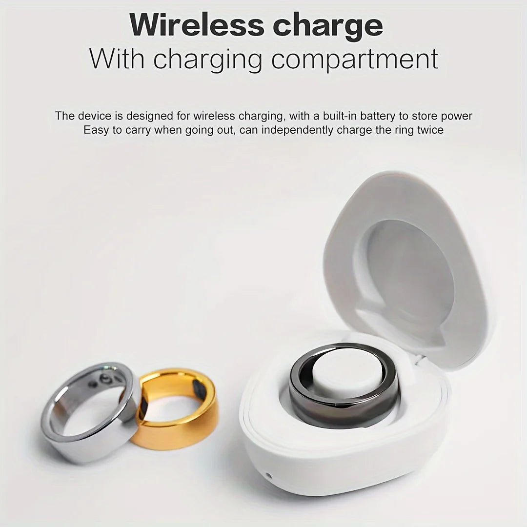 Smart Ring Fitness Tracker Sleep Tracker Pedometer Ring With Case