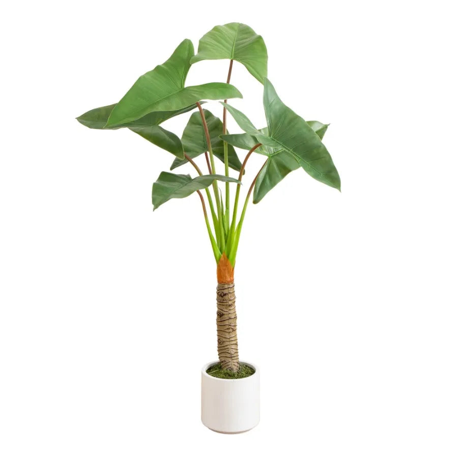Philodendron Artificial Plant With Planter For Indoor Decor