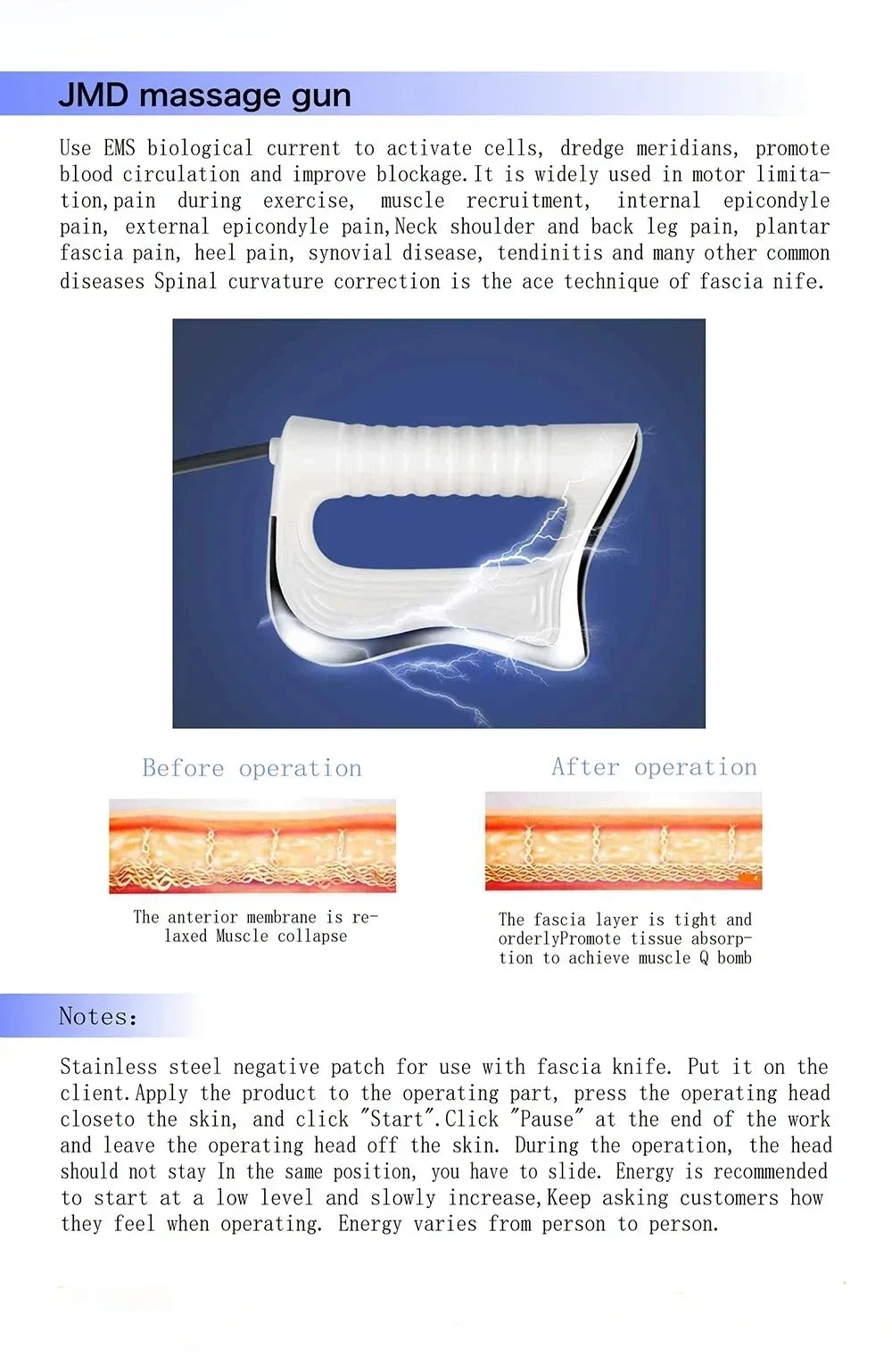 XHUODADA Portable Diathermy Body Slimming Machine Pain Relief Skin Tightening