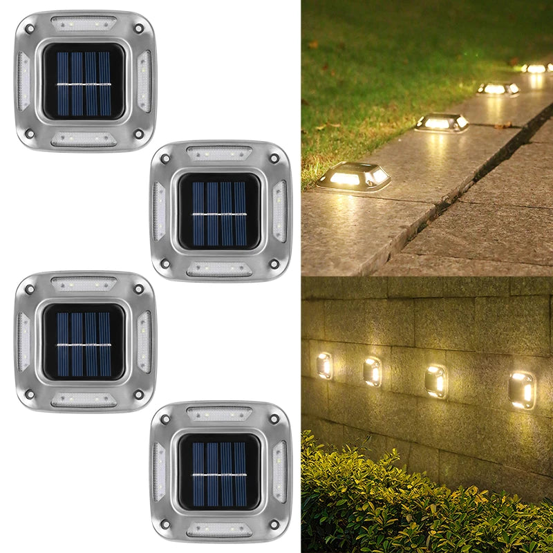 8 LED Solar Driveway Light Outdoor Garden Ground Lamp Waterproof