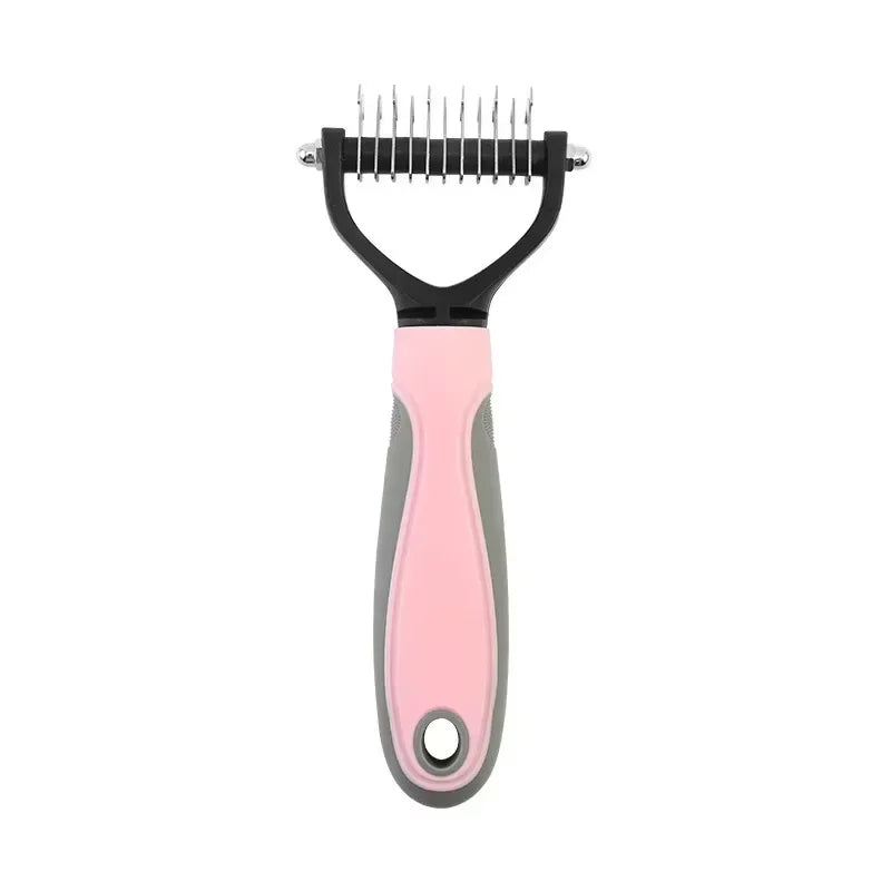 Double Sided Stainless Steel Pet Grooming Brush Hair Remover Tool