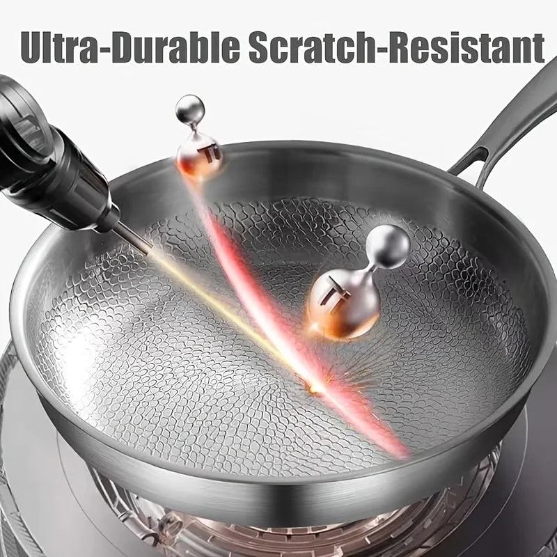Premium Titanium Frying Pan With Induction Compatible Nonstick Glass Lid
