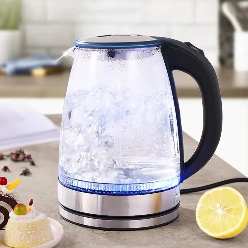 Diamri Electric Glass Kettle Cordless Led Indicator Auto Shut-Off
