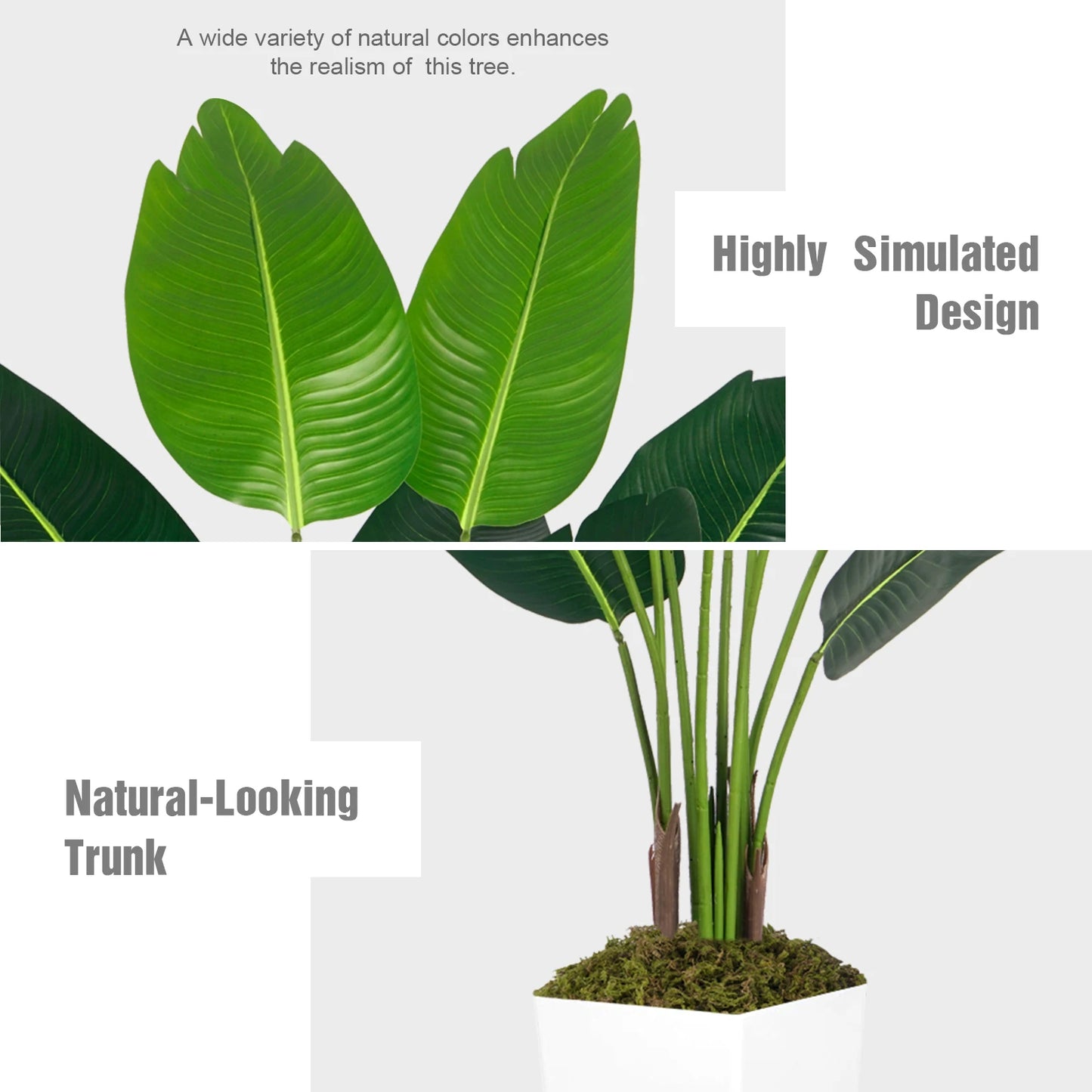 Olitree Bird of Paradise Artificial Palm Tree Indoor Home Decor