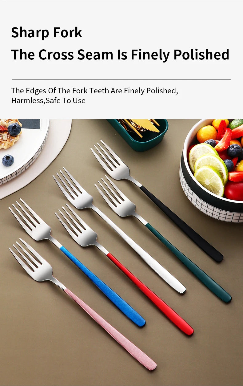 High Quality Stainless Steel Portable Cutlery Set With Travel Box