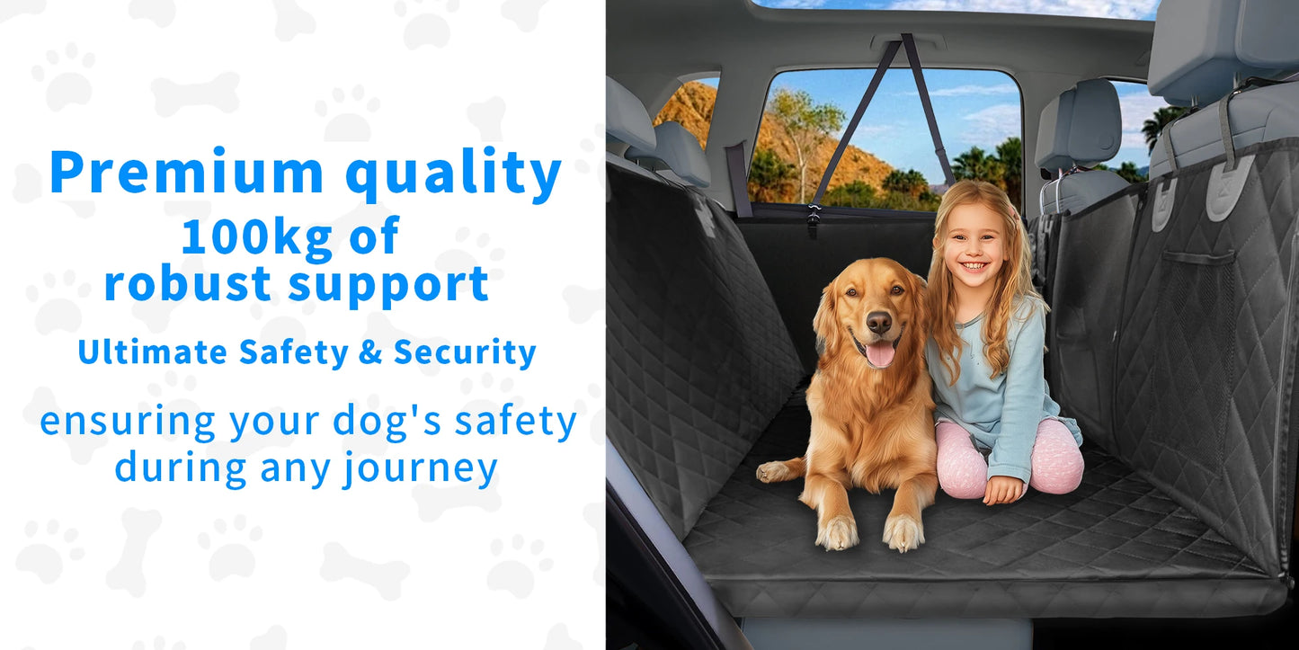 BINGOPAW Waterproof Dog Car Seat Cover Hammock Scratch Proof Back Seat Travel
