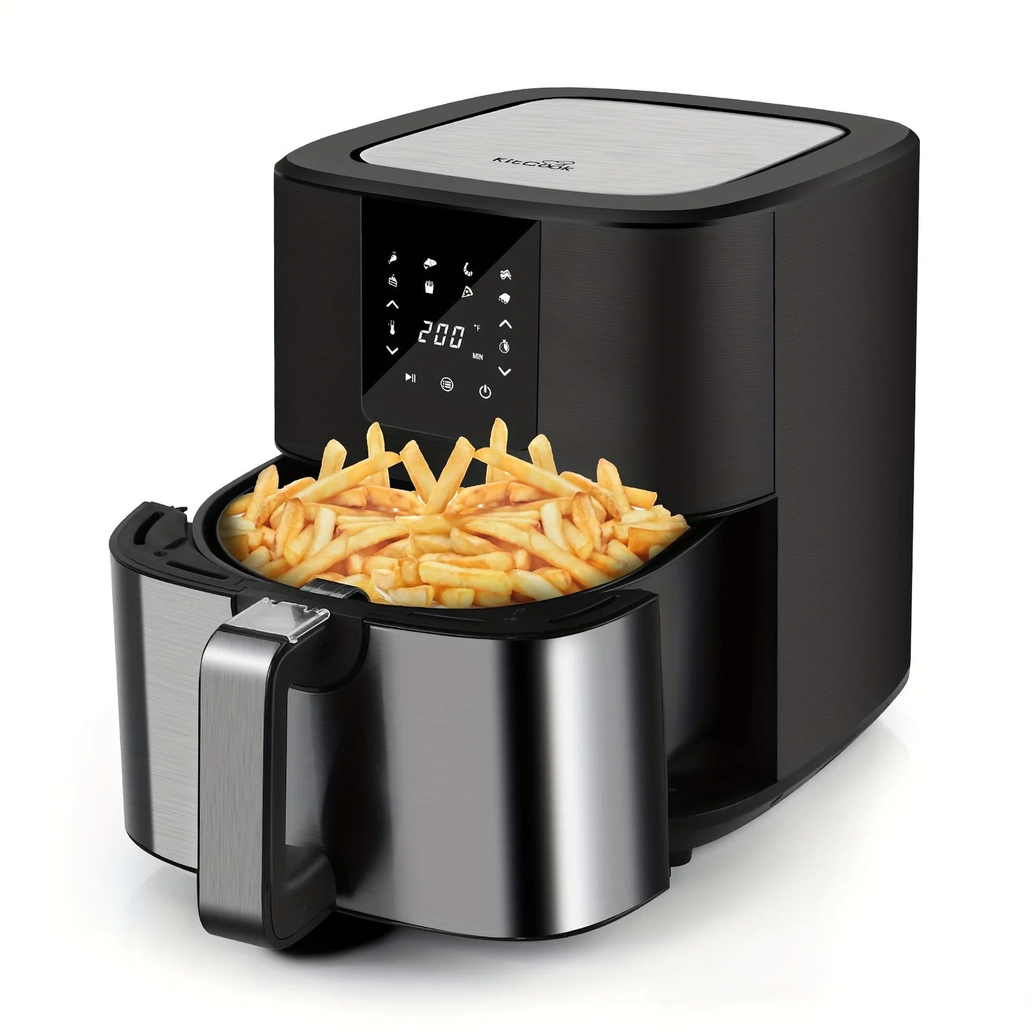KitCook AF7502 1500W Air Fryer With Digital Touch Screen And 8 Presets