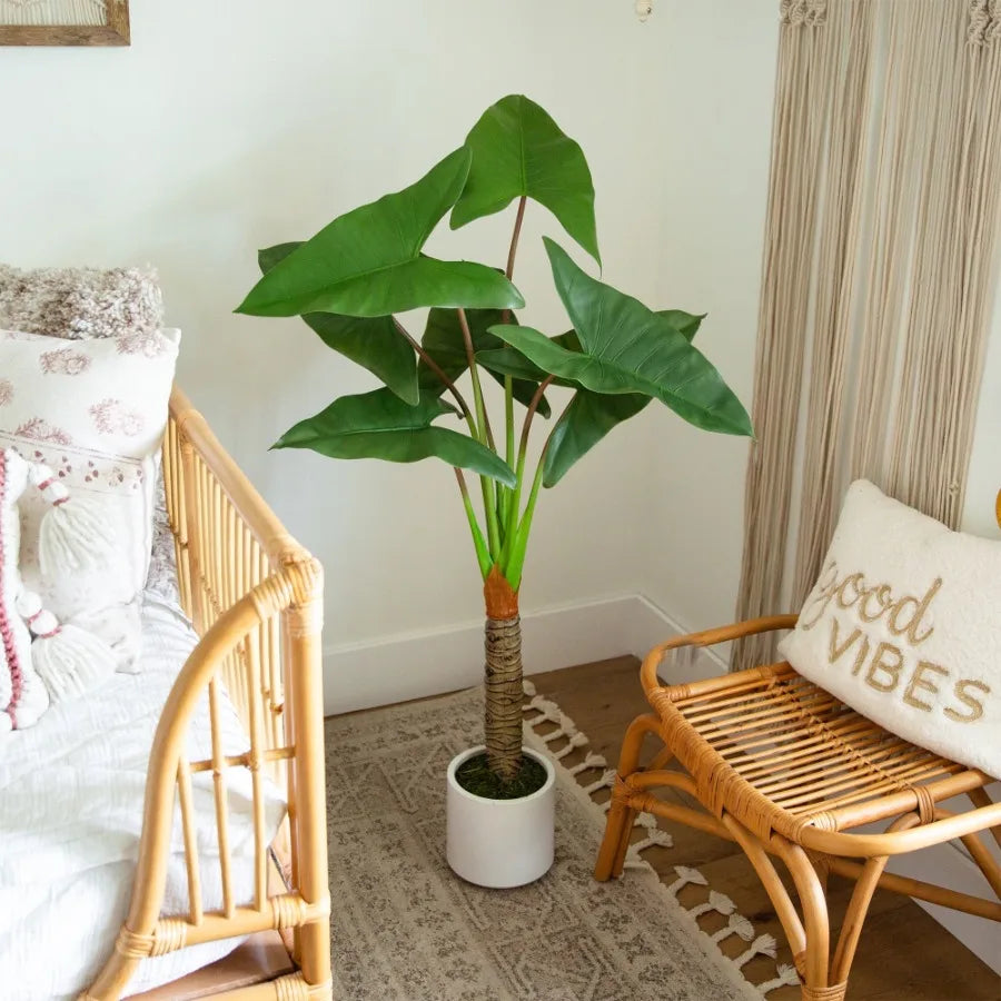Philodendron Artificial Plant With Planter For Indoor Decor