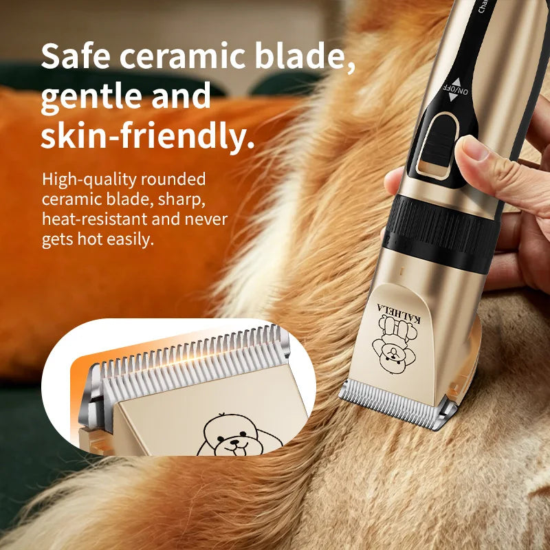 Rechargeable Dog And Cat Grooming Clipper Kit With Nail Clippers