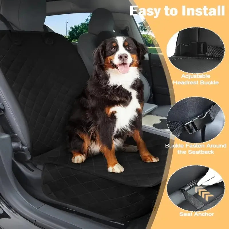 2 Pack Waterproof Diamond Quilted Car Booster Seat For Pets