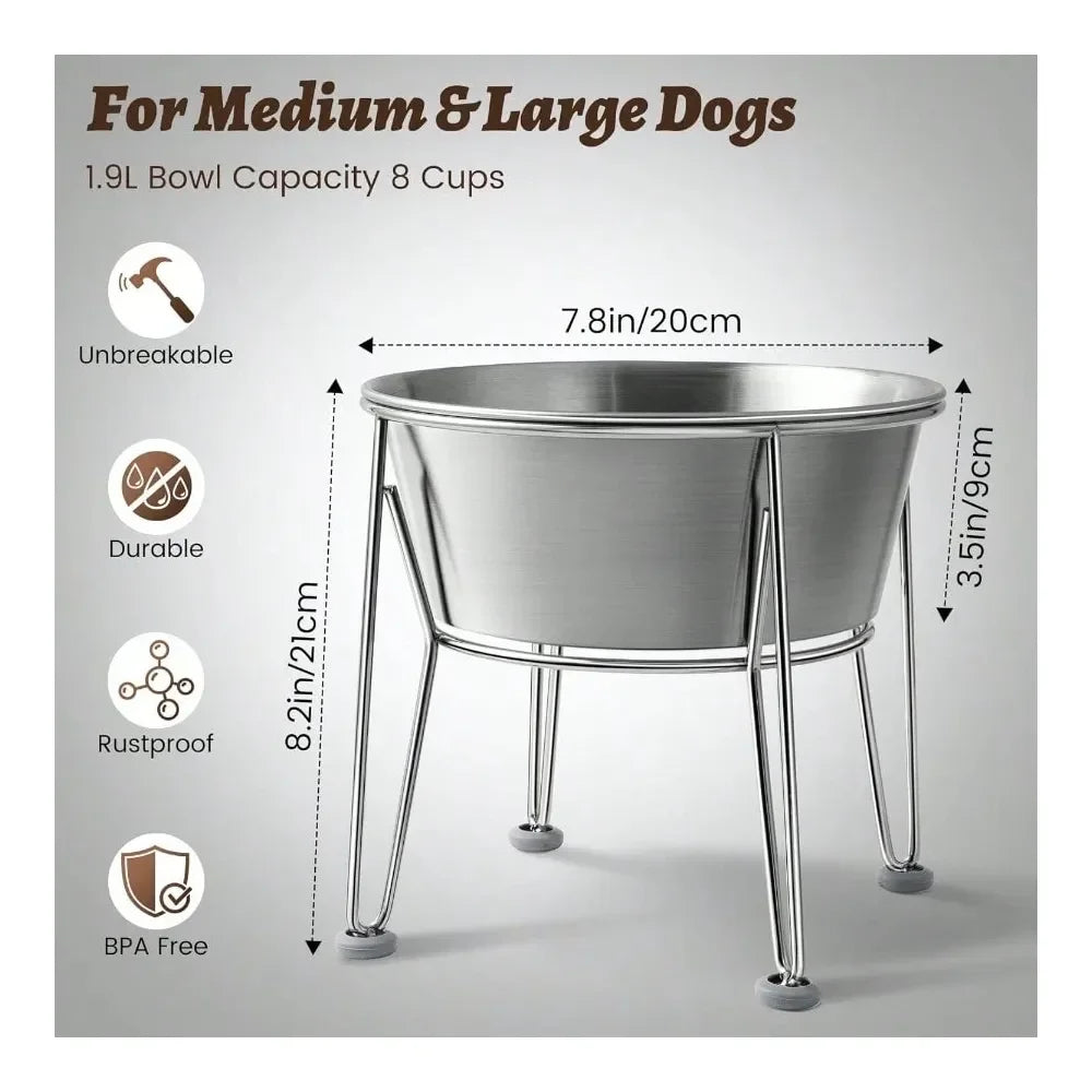 Elevate mealtime with a stylish raised feeder that keeps your dog comfortable and supports easier digestion.
