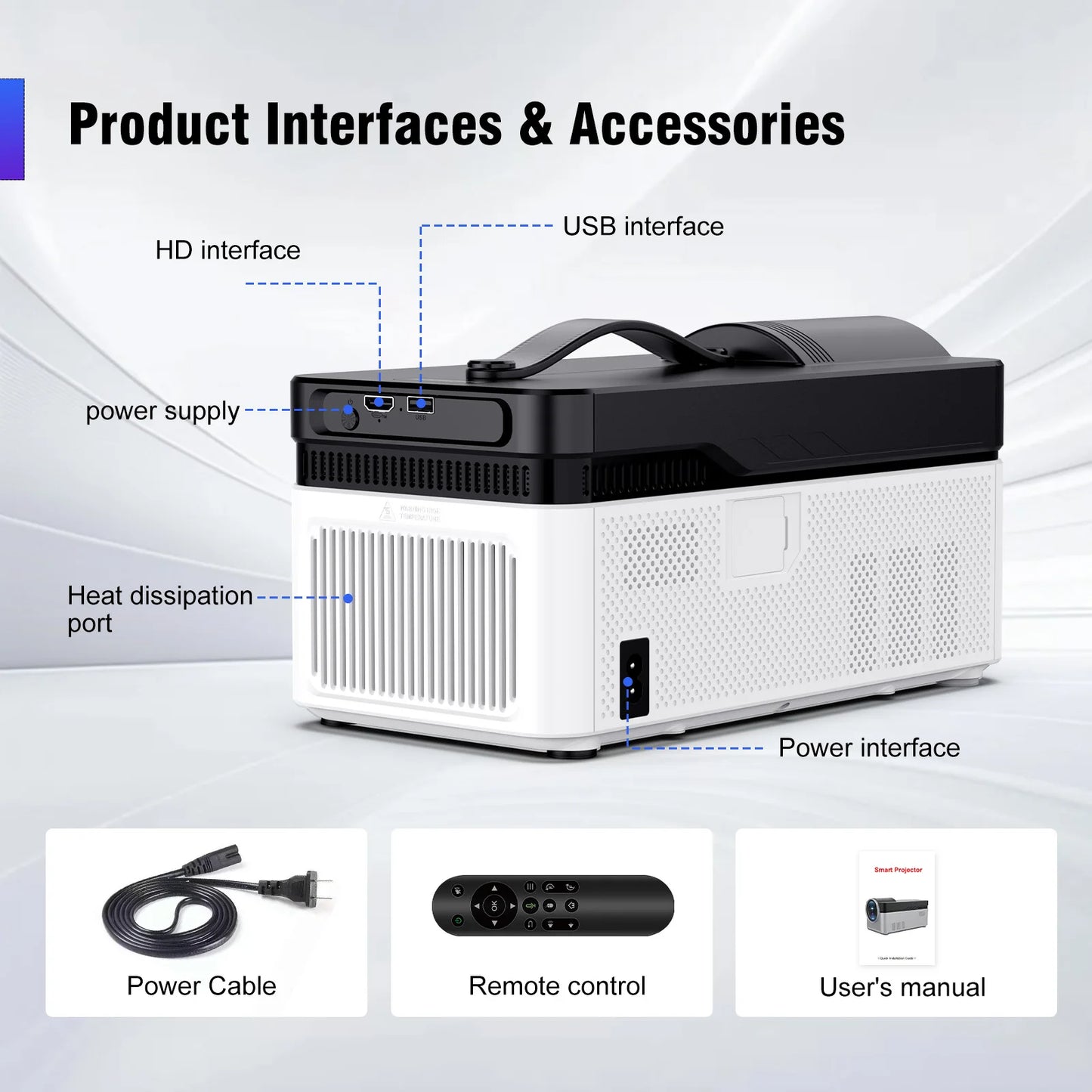 Magcubic HY450 Ultra Short Throw Projector 900ANSI 1080P Home Theater