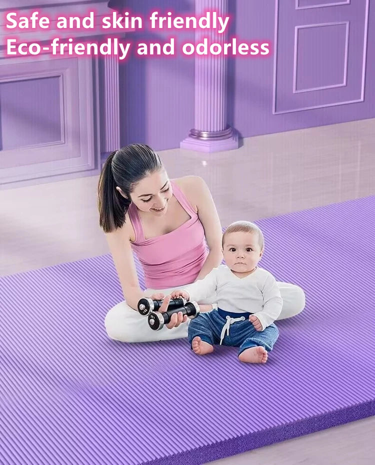 Non Slip Yoga Mat For Home Gym Travel Cushion Workouts