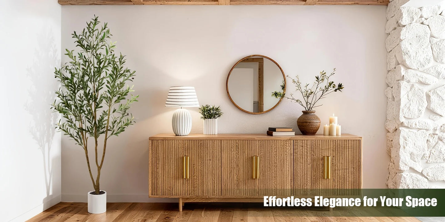 Olive Tree Artificial Indoor Decor With Realistic Leaves