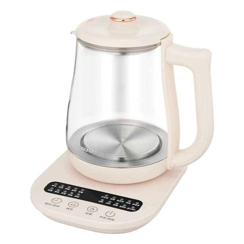 Sunatur Electric Glass Kettle 24 Hour Heat Preservation Auto Off
