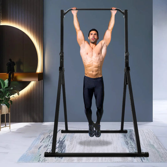 Triangular Pull Up Station Foldable Height Strength Training Equipment