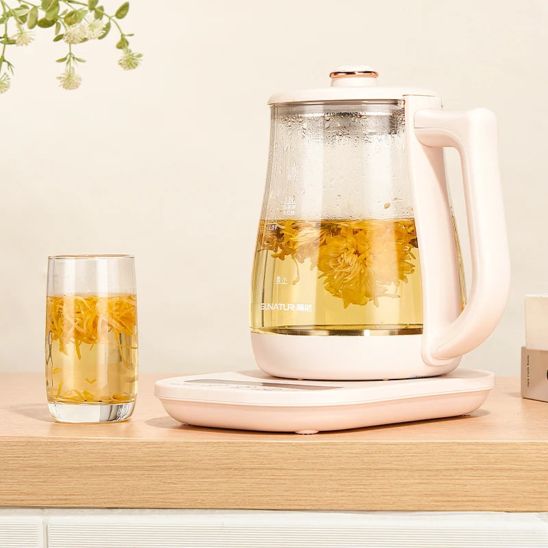 Sunatur Electric Glass Kettle 24 Hour Heat Preservation Auto Off