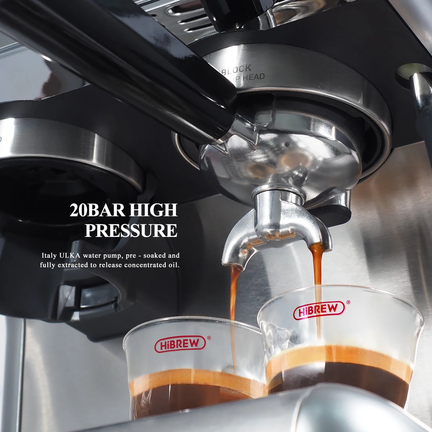 HiBREW Barista Pro 20Bar Espresso Machine With Full Cafe Kit