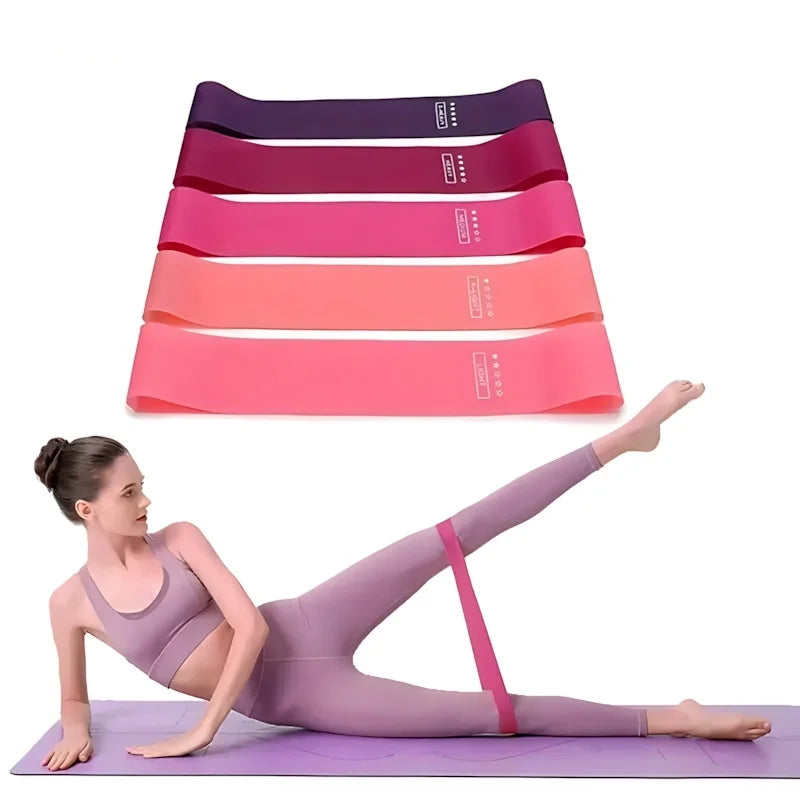 Resistance Band Set 5 Piece Latex Loop For Strength Training