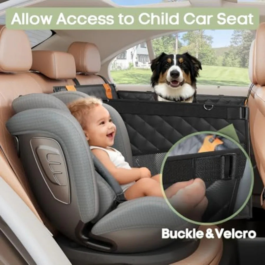 Dog Car Seat For Large Dogs Back Seat Extender Waterproof