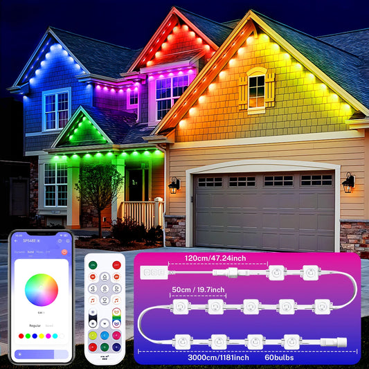 Aiopp Smart RGB Outdoor Lights With 72 Scene Modes IP67