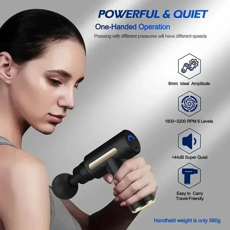 DIAMRI Mini USB Massage Gun Portable Fascia Relaxer