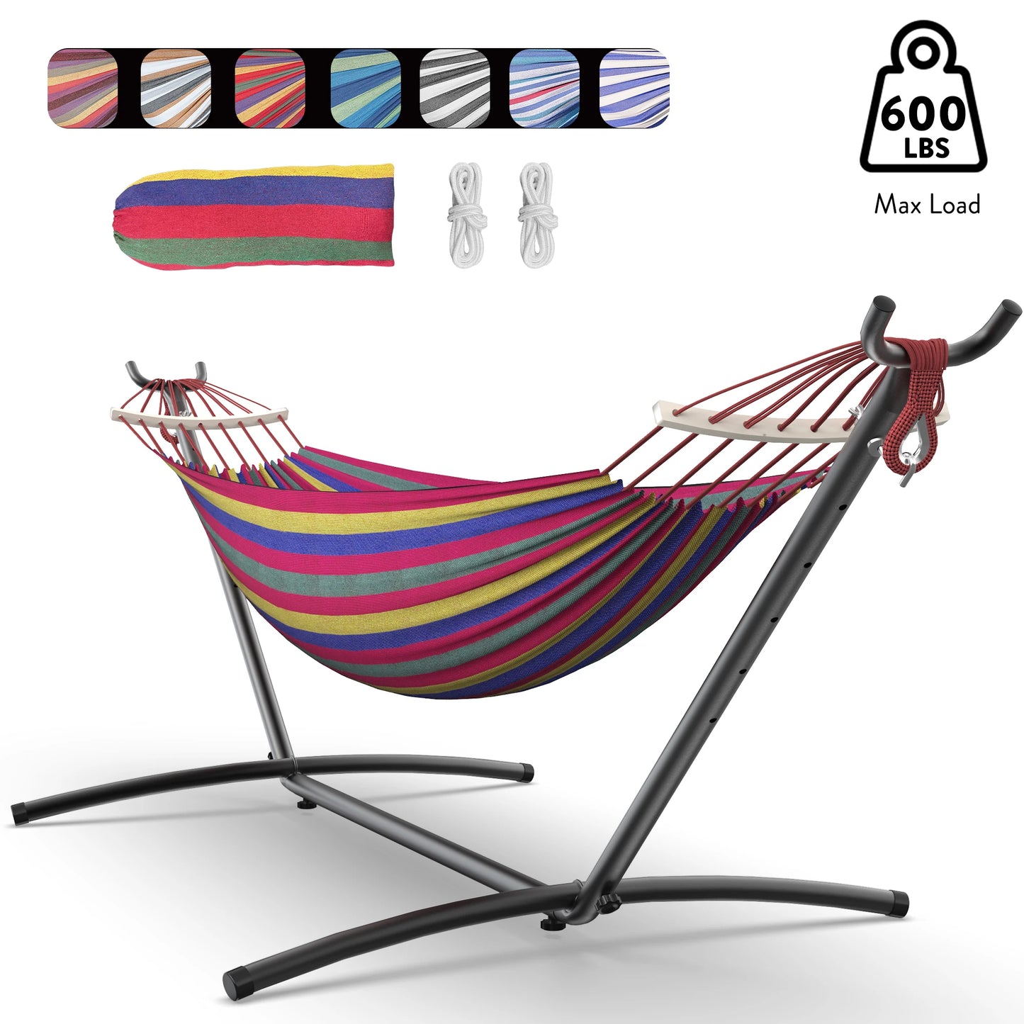 Gyroor Adjustable Outdoor Stand Hammock With Storage Bag For Relaxation