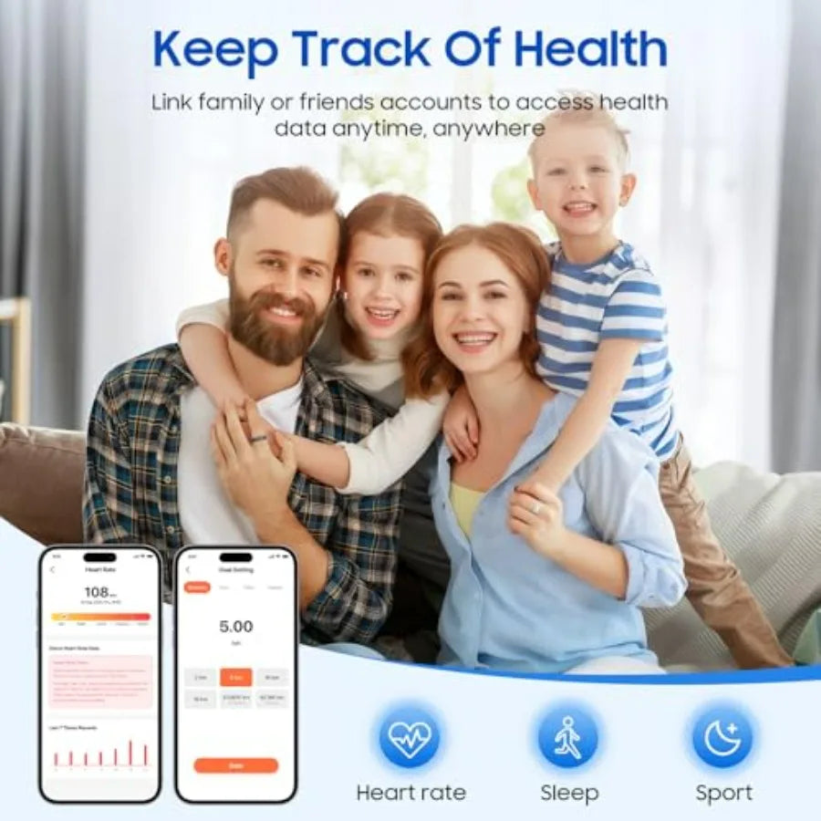 Smart Health Ring With Stress And Sleep Tracking Waterproof