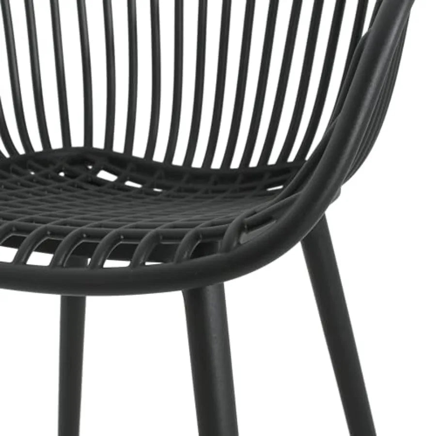 Modern Outdoor Accent Chair Set Of 2 Balcony Garden