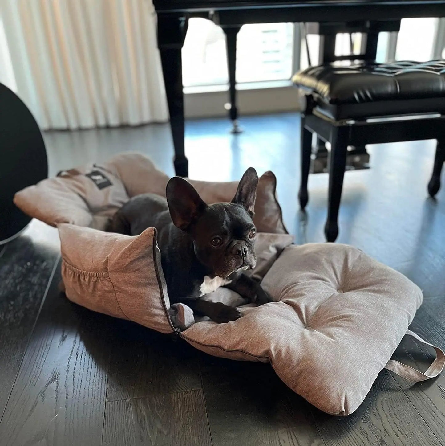 Premium Dog Car Seat Bed For Pets Water Resistant Travel
