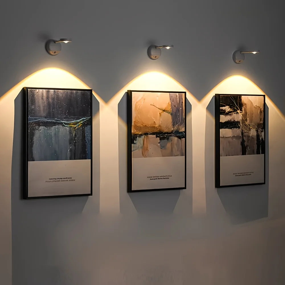 Mini LED Night Light Self Adhesive Push Light For Hallways