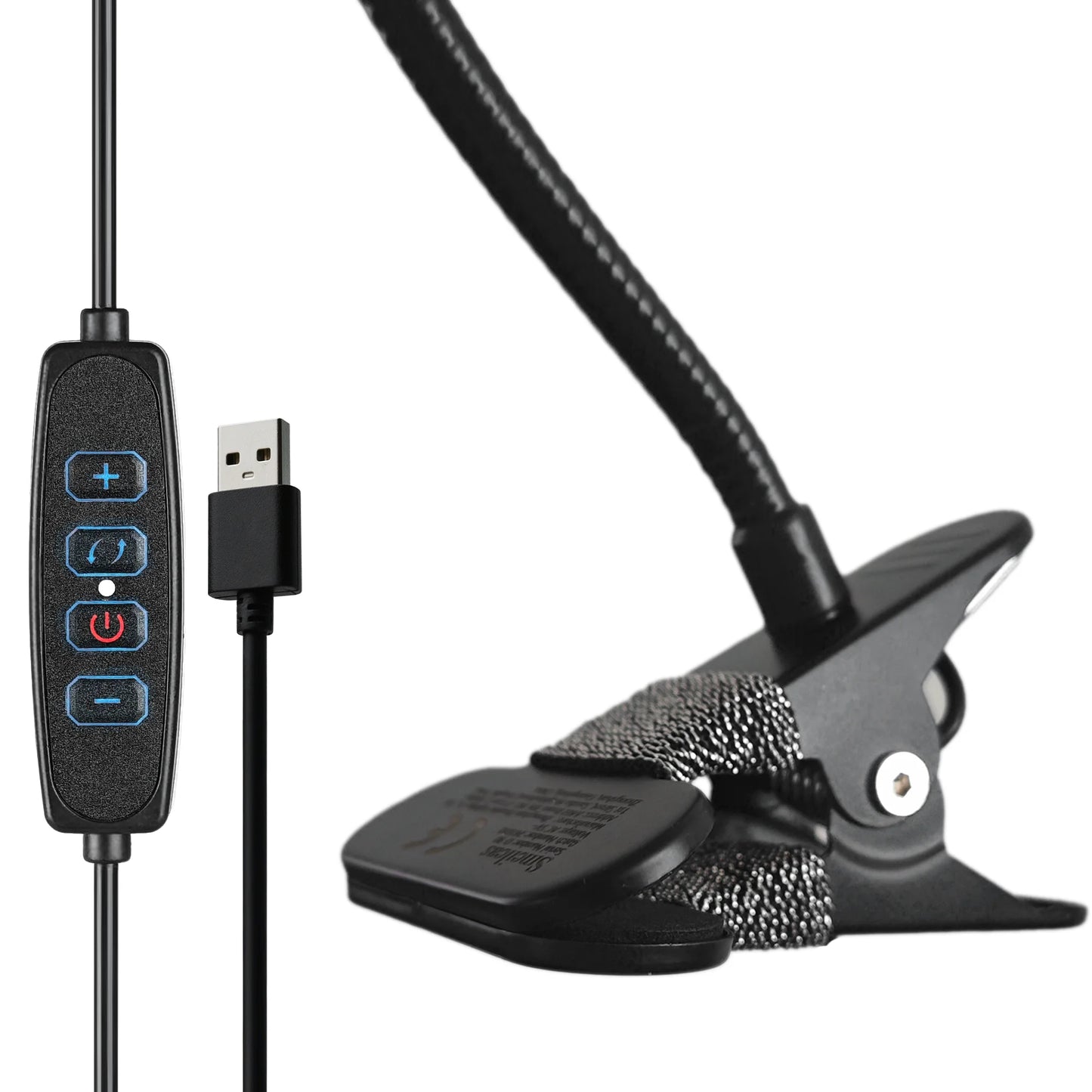 Smeileas 5X Magnifying Lamp with Light Clip On LED Reading