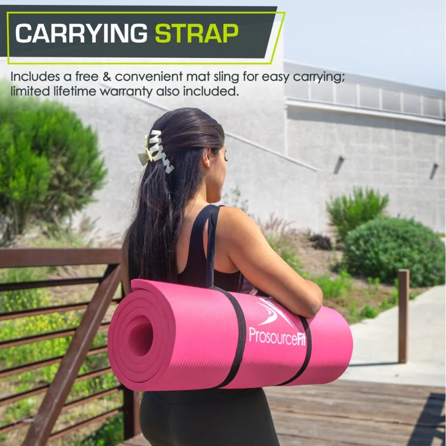 Natural Rubber Extra Thick Yoga And Pilates Mat For Fitness