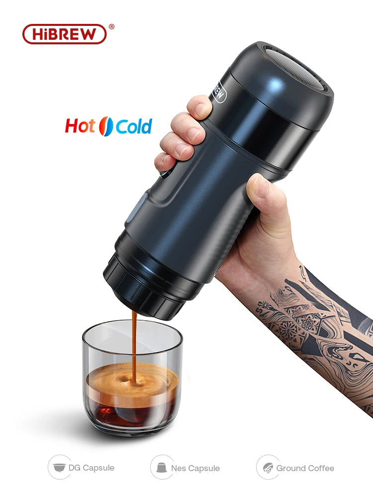 HiBREW Portable Espresso Coffee Machine For Car And Home 12V