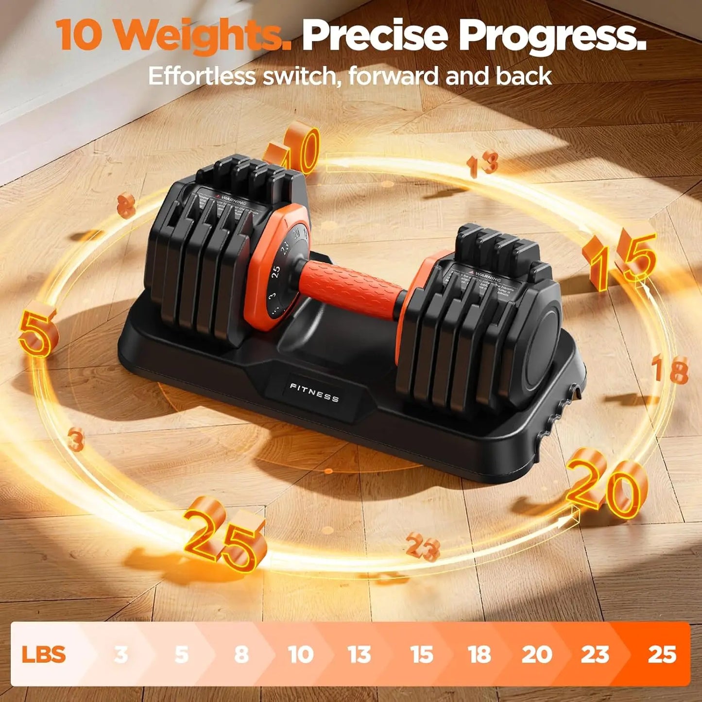 2026 Updated Adjustable Dumbbell Set of 2 50 Pound Weights With Storage Box Anti Slip Silicone Grip
